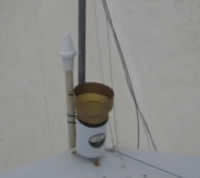 GPS antenna next to weather station